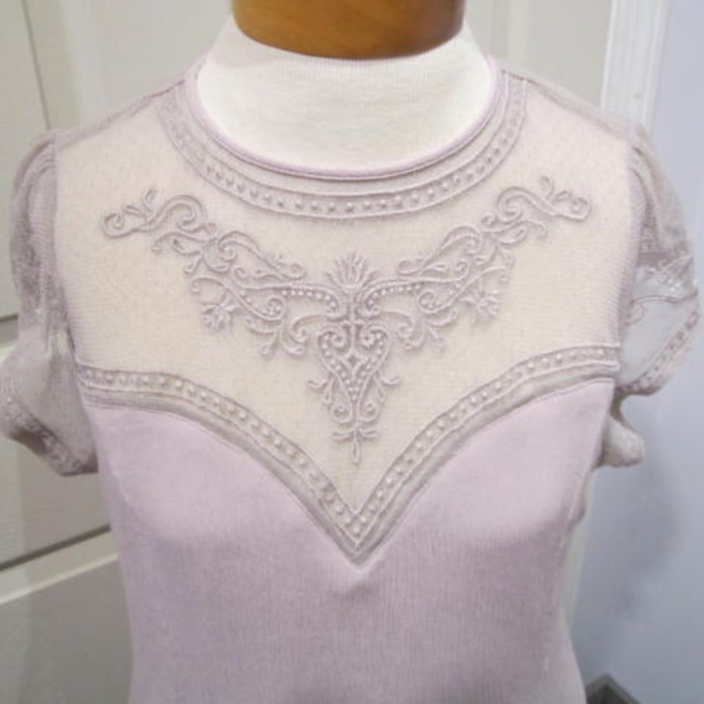 Bohemian lace dress in light purple by Maurices